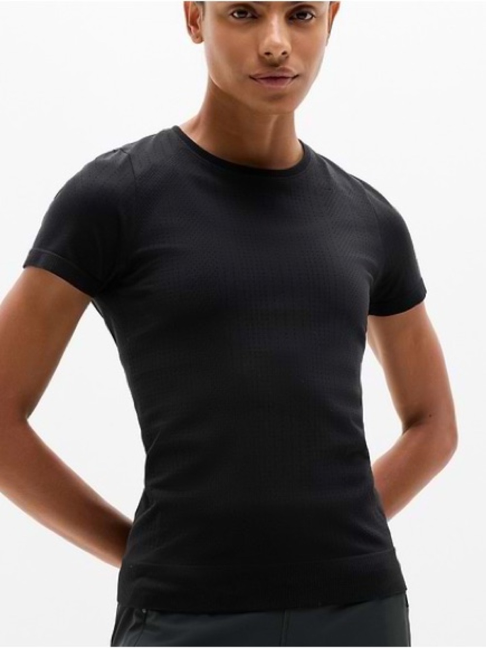 Athleta Favorite Cotton Classic Tee Black - Size Small